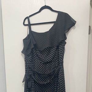 Poke a dot lane Bryant off shoulder dress